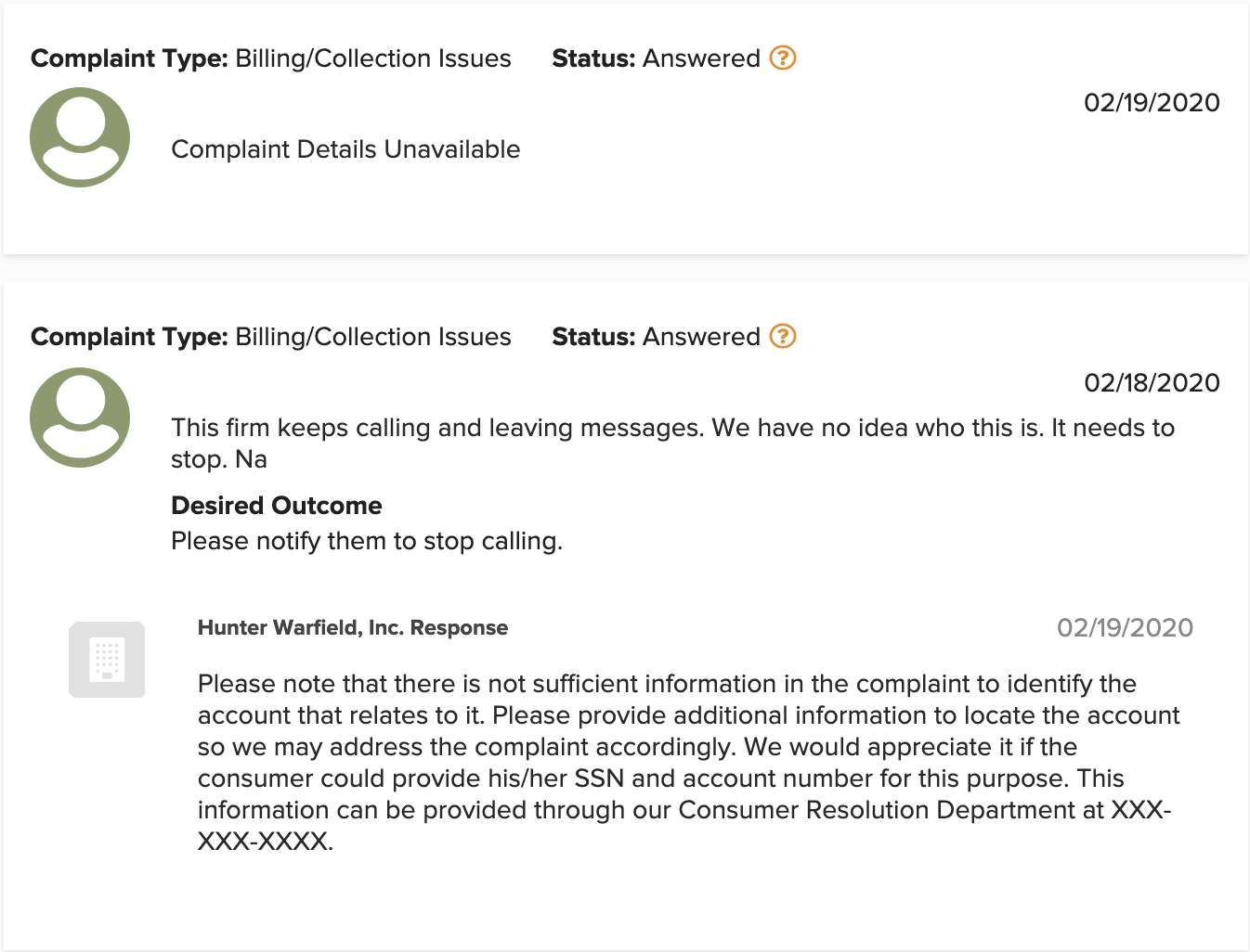 Hunter Warfield Collection Agency Phone Number Is Hunter Warfield, Inc. a Scam? - Sue The Collector