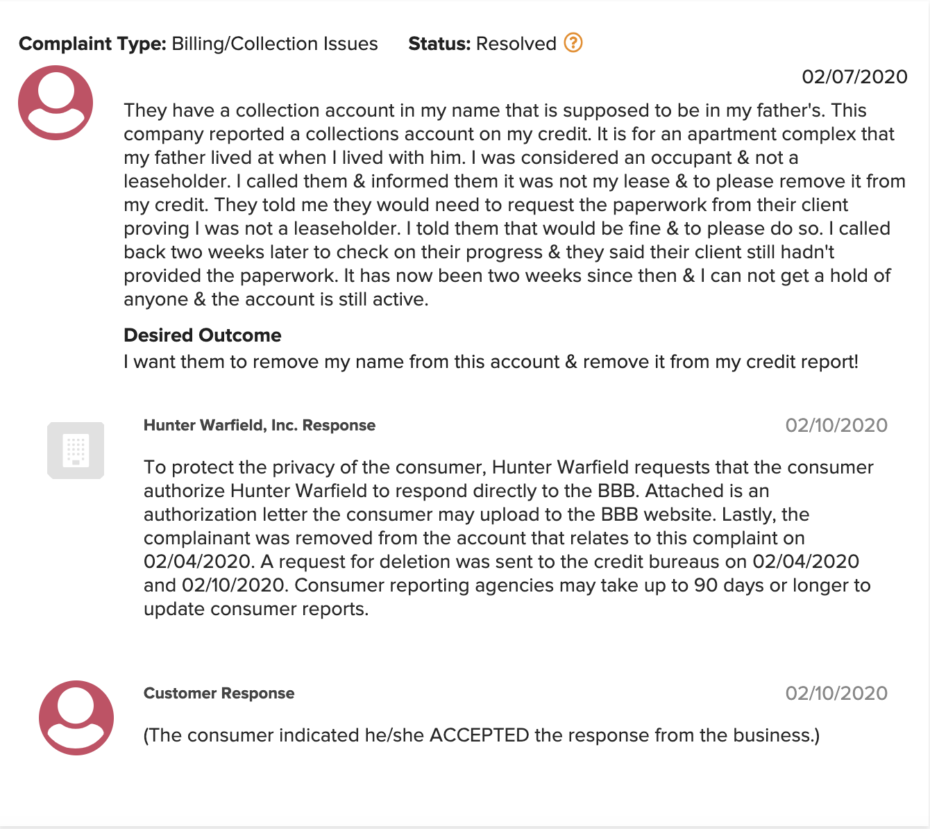 Hunter Warfield Collection Agency Phone Number Is Hunter Warfield, Inc. a Scam? - Sue The Collector